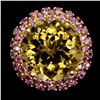 Image 2 : Natural Citrine & Rhodolite Garnet Handmade Ring