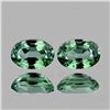 Image 1 : NATURAL CEYLON GREEN SAPPHIRE PAIR 7X5 MM - FL