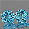 Image 1 : Natural Top Sky Blue Topaz Pair 8.00 MM