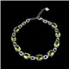 Image 2 : Natural  8x6mm Top Rich Green Peridot Bracelet