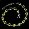 Image 2 : Natural 7x5 MM Rich Green Peridot Bracelet