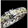 Image 2 : Natural Citrine, Peridot & Rhodolite Garnet Bangle