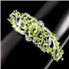 Image 1 : Natural Oval 5x4mm Green Peridot Emerald Bangle