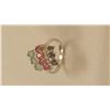 Image 2 : Gorgeous 8.75 ct Blue Sapphire, Ruby and Emerald Ring.