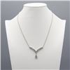 Image 1 : Dazzling 3.20 CT Blue And White Topaz Necklace