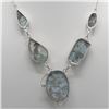 Image 3 : Huge Natural Carribian Blue Larimar Necklace.