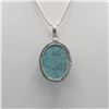 Image 3 : BEAUTIFUL 22.5 CT BLUE TURQUOISE PENDANT
