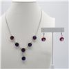 Image 1 : Gorgous 2 Piece Lab Alexandrite Jewelry Set.