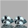 Image 1 : Natural Sky Blue Aquamarine Pair{Flawless-VVS}