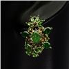 Image 2 : Natural Unheated Green Tsavorite Garnet Earrings