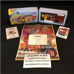 MIB CORGI CHIPPERFIELD CIRCUS AEC REGAL LIVING QUARTERS (INCLUDES REPLICA POSTER)