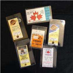 VINTAGE NHL/ CFL TICKET STUBS LOT