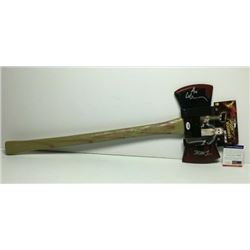 ARI LEHMAN SIGNED "FRIDAY THE 13th" JASON VOORHEES AXE (PSA/DNA COA)