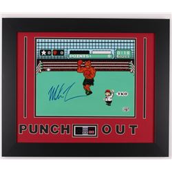 Mike Tyson Signed  Punch-Out!!  19.5x23 Framed Photo Display w/ Nintendo Controller Photo (Fiterman)