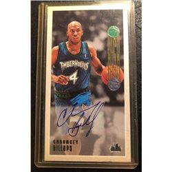 2001-02 TOPPS #113 CHAUNCEY BILLUPS SIGNED BASKETBALL CARD (263/850)