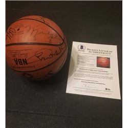 1992 DREAM TEAM SIGNED BASKETBALL (MICHAEL JORDAN/ MAGIC JOHNSON BECKETT AUTHENTICAYED LOA)