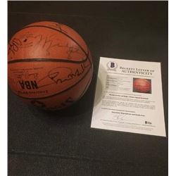 1992 DREAM TEAM SIGNED BASKETBALL (MICHAEL JORDAN/ MAGIC JOHNSON BECKETT AUTHENTICAYED  LOA)