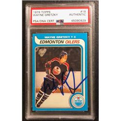 1979 TOPPS #18 WAYNE GRETZKY (AUTHENTIC)