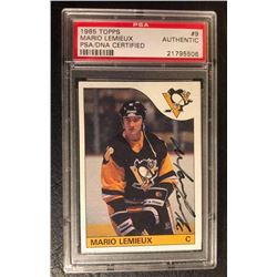 1985 TOPPS #9 MARIO LEMIEUX (AUTHENTIC)