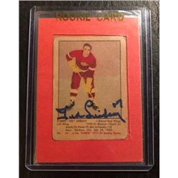 1951-52 Parkhurst #56 Ted Lindsay RC Signed