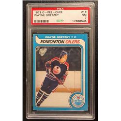 1979 O-PEE-CHEE #18 WAYNE GRETZKY RC (NM 7)