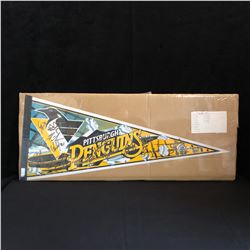 PITTSBURGH PENGUINS SIGNED PENNANT w/ STRAKA, SLEGR, KOVALEV + MORE