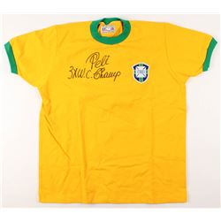 Pele Signed Team Brazil Jersey (PSA COA)