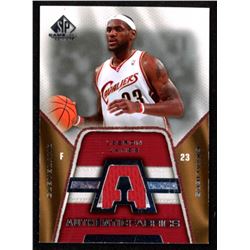 2007-08 UPPER DECK SP GAME USED #LF-LJ LeBRON JAMES BASKETBALL CARD