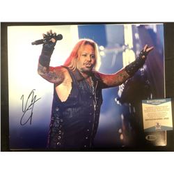 Vince Neil Signed "Motley Crue" 11x14 Photo (Beckett COA)