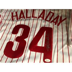 ROY HALLADAY SIGNED PHILLIES JERSEY (JSA COA)