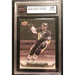 2015-16 UD CANVAS #C68 SIDNEY CROSBY (10 GEM MINT)