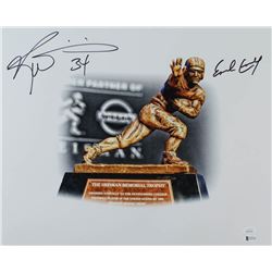 Earl Campbell & Ricky Williams Signed Heisman Trophy 16x20 Photo (Beckett COA & JSA Hologram)