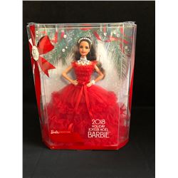 30TH ANNIVERSARY BRUNETTE HOLIDAY BARBIE DOLL MATTEL (2018)