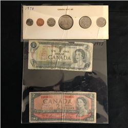 CANADIAN COINS/ BANK NOTES LOT