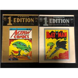 FAMOUS 1st EDITION DC COMICS LIMITED COLLECTORS' GOLDEN MINT SERIES LOT ACTION COMICS #1/ BATMAN #1