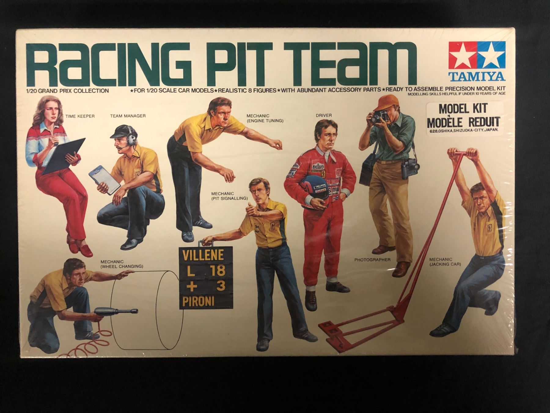 Tamiya Racing Team Set TAMIYA 1/20 GRAND PRIX COLLECTION RACING PIT TEAM UNASSEMBLED MODEL KIT