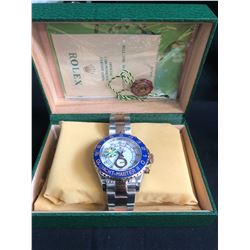 AAA REPLICA ROLEX OYSTER PERPETUAL SUPERLATIVE CHRONOMETER WRIST WATCH w/ BOX & PAPERS
