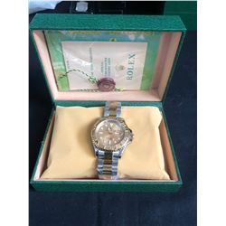 AAA REPLICA ROLEX OYSTER PERPETUAL YACHT MASTER SUPERLATIVE CHRONOMETER WRIST WATCH w/ BOX & PAPERS