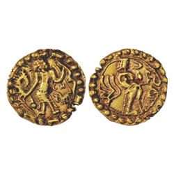 Mughals: Aurangzeb (1658-1707 AD), silver 1/8 rupee, 1.42g