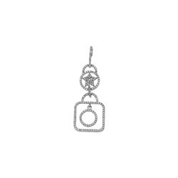 0.45 CTW Diamond Necklace 14K White Gold - REF-36M3F