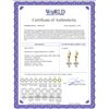 Image 2 : Genuine 3.2 ctw Aquamarine Earrings 14KT Yellow Gold - REF-39N4R