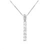 Image 1 : 1.02 CTW Diamond Necklace 14K White Gold - REF-118X2R