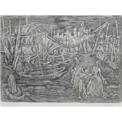 German School: 20th Century) Ghost Ship