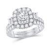 Image 1 : Round Diamond Bridal Wedding Ring Band Set 2 Cttw 14kt Two-tone Gold - REF-189H5R