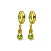 Image 1 : Genuine 2.3 ctw Peridot Earrings 14KT Yellow Gold - REF-74A6K