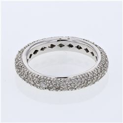 1.25 CTW Diamond Ring 14K White Gold - REF-70X2R