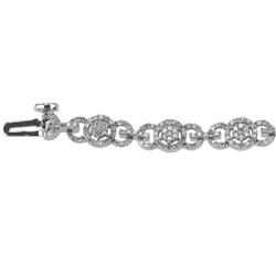 1.68 CTW Diamond Bracelet 14K White Gold - REF-109H8M