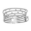 Image 1 : 5.05 CTW Diamond Bangle 18K White Gold - REF-612M2F