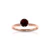 Image 1 : Genuine 0.65 ctw Garnet Ring 14KT Rose Gold - REF-26Y9F