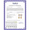 Image 2 : Genuine 4.4 ctw Citrine Earrings 14KT White Gold - REF-53K6V